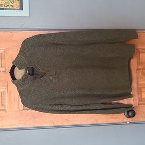 Green Button up Sweater